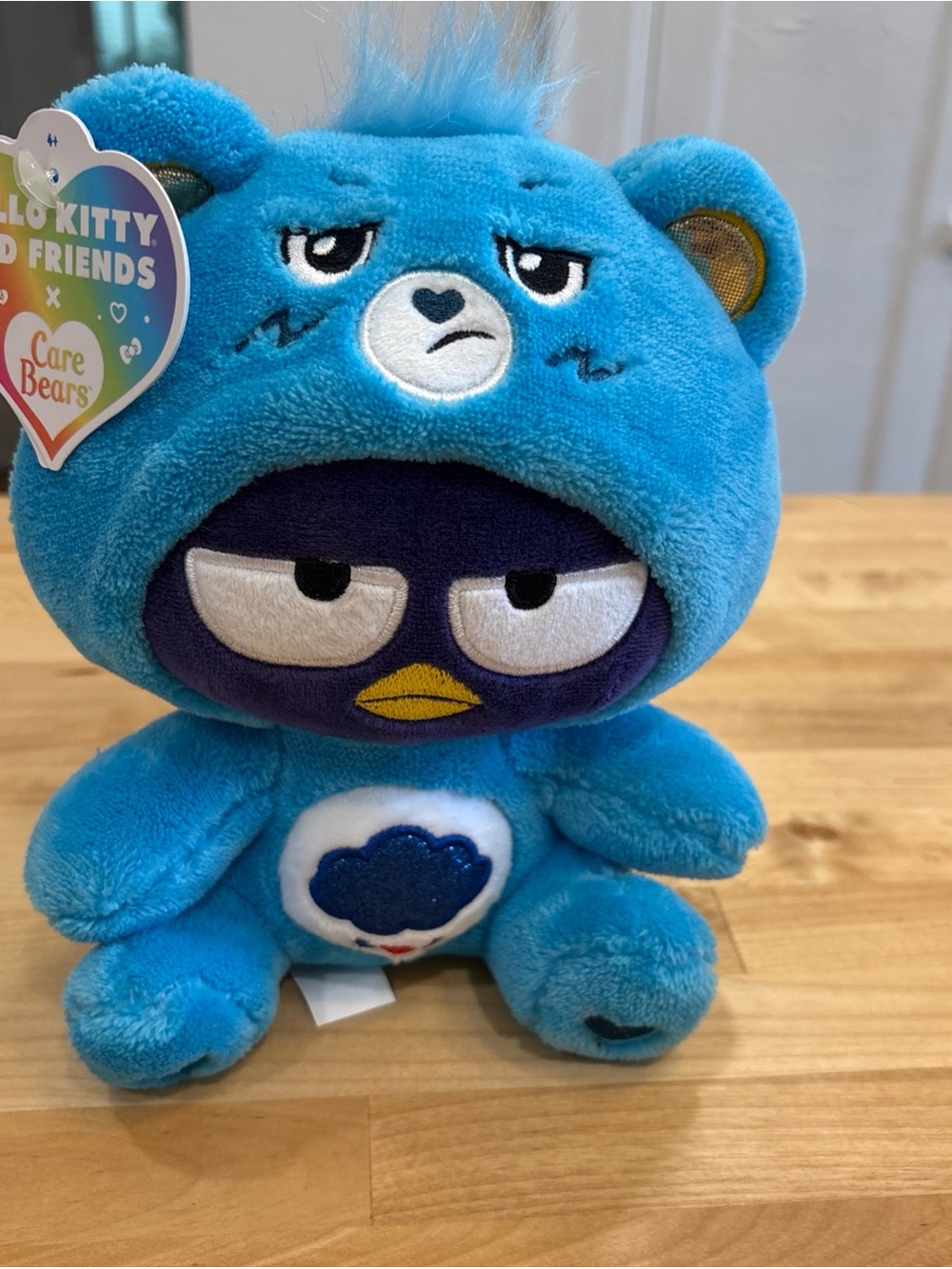 NWT Sanrio Hello Kitty Care Bears Badtz-Maru Dressed As Grumpy Bear 9" Plush